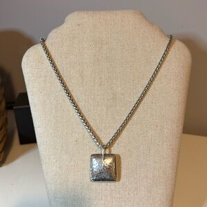 Silpada charm with Brighton Collectables necklace.